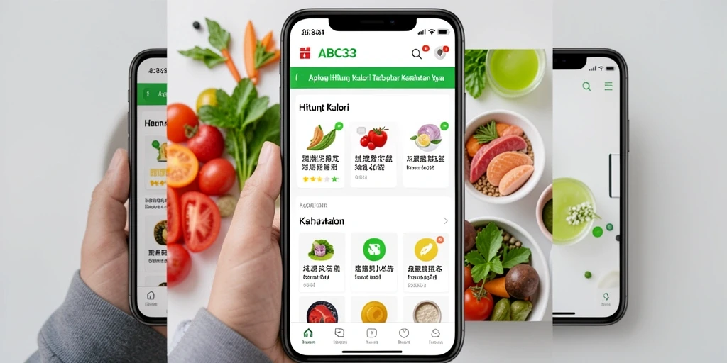 Tampilan antarmuka aplikasi Hitung Kalori yang user-friendly.