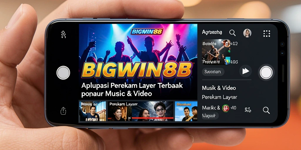 Tampilan antarmuka BIGWIN88 saat merekam layar.