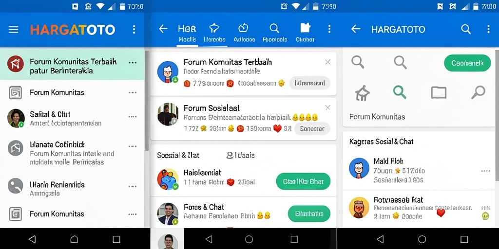 Antarmuka HARGATOTO untuk Forum Komunitas yang interaktif.