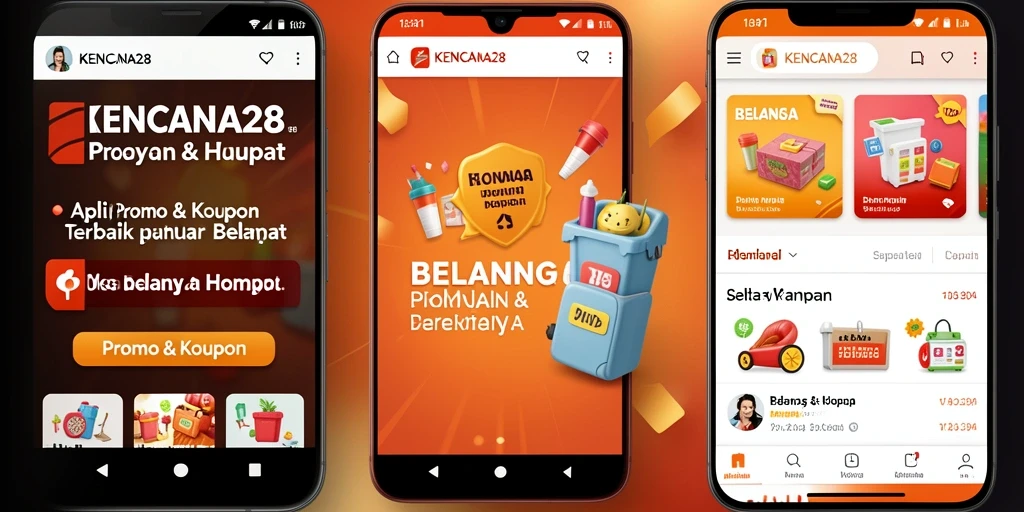 Antarmuka KENCANA28 yang intuitif untuk kupon dan promo.