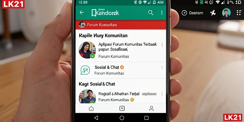 Tampilan antarmuka LK21 yang menarik dan fungsional untuk forum komunitas.