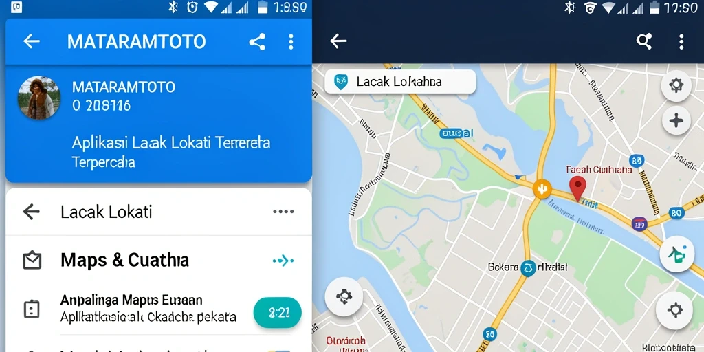 Antarmuka aplikasi MATARAMTOTO untuk lacak lokasi yang mudah digunakan.