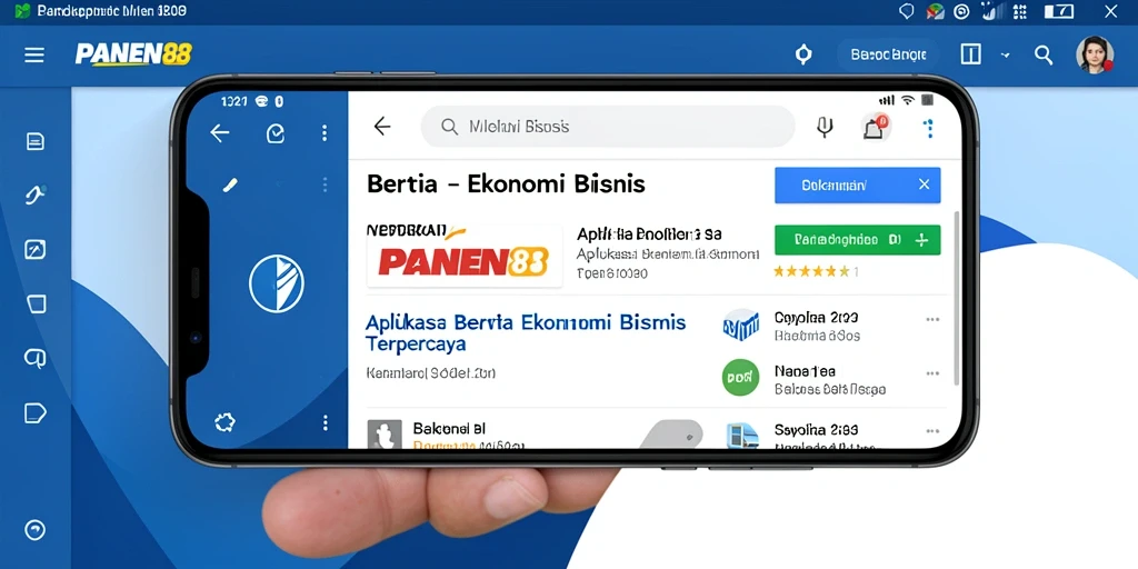 Antarmuka menarik dengan berita ekonomi terbaru.