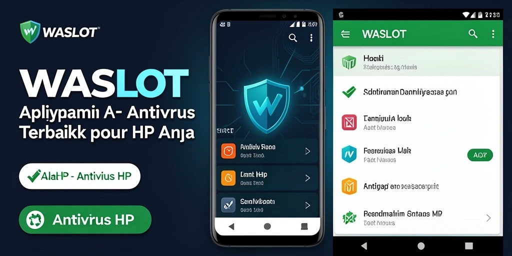 Antarmuka aplikasi WASLOT yang sederhana dan efektif untuk Antivirus HP.